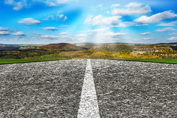 Road and landscape