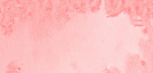 Pastel pink watercolor abstract background, stain, splash of paint, stain, divorce. Vintage pattern for design and decoration. With space for text.