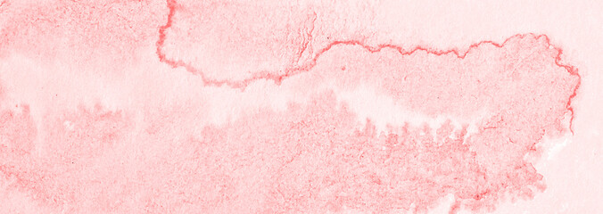 Pastel pink watercolor abstract background, stain, splash of paint, stain, divorce. Vintage pattern for design and decoration. With space for text.
