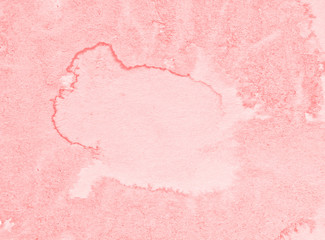 Pastel pink watercolor abstract background, stain, splash of paint, stain, divorce. Vintage pattern for design and decoration. With space for text.