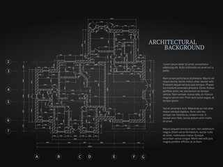Architectural drawing. Vector illustration.