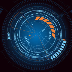 Sci fi futuristic user interface