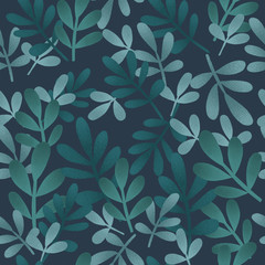 seamless cute pattern of a winter forest. Christmas card.