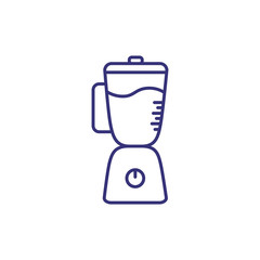 Blender line icon. Mixer, juicer, machine. Home appliances concept. Can be used for topics like cooking, kitchen, food