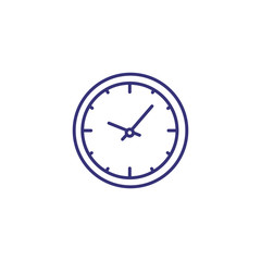 Clock line icon. Circle, watch, schedule. Time concept. Can be used for topics like daily routine, deadline, period