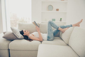 Full legs body size glad positive grinning cheerful charming lad