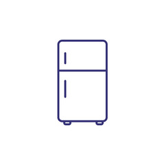 Fridge line icon. Refrigerator, icebox, cooler. Home appliances concept. Can be used for topics like kitchen, food storage, hotel, facilities