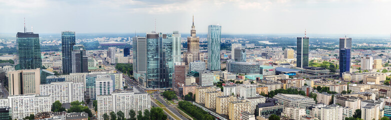 Fototapeta na wymiar Warsaw Panorama 8K