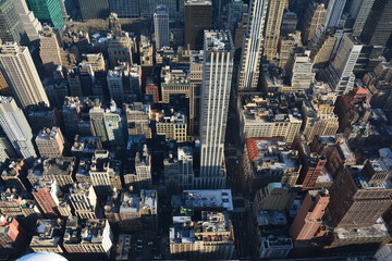 Fototapeta premium Vue Panoramique New York Empire State Building - Panoramic View