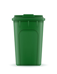 recycling bin trash bucket stock vector illustration