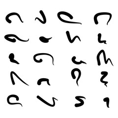 blot on a white background