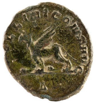 Antoninianus. Ancient Roman copper coin of Emperor Gallienus. Reverse.