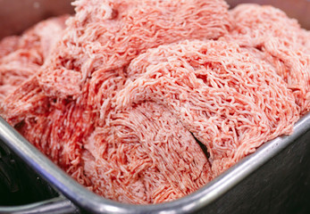 The meat chunks. The sausage factory.