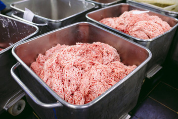 The meat chunks. The sausage factory.