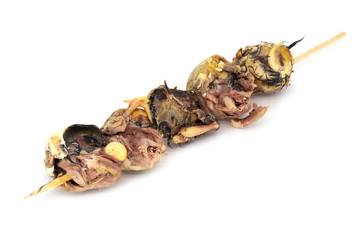 Angebrütetes Ei zum Essen