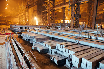 Warehouse metal blank. Electroplating plant for the metal.