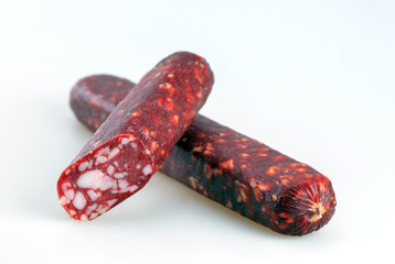 sausage on a white background