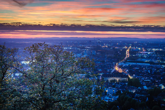 Karlsruhe bei Nacht