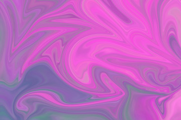 Fototapeta na wymiar Liquify Abstract Pattern With Pink, Violet, Coral And Azure Graphics Color Art Form. Digital Background With Liquifying Flow.