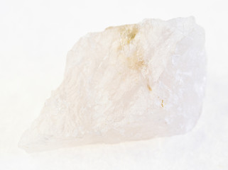 rough Quartz stone on white