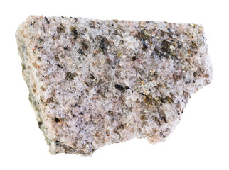 raw Schist stone on white