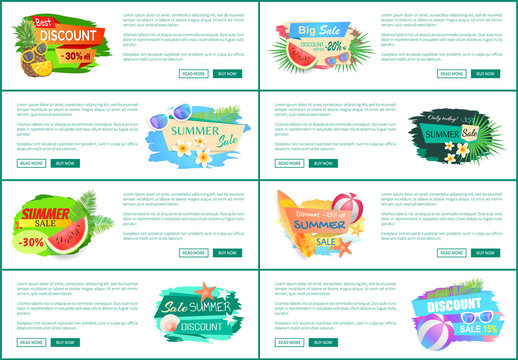 Best Super Discount Banners Vector Illustration