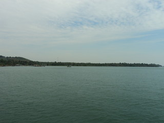 landscape with lake and sky