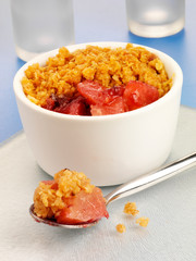 PEAR AND DAMSON DESSERT
