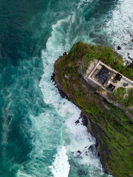 Indonesia, Bali, Aerial view of Uluwatu temple
