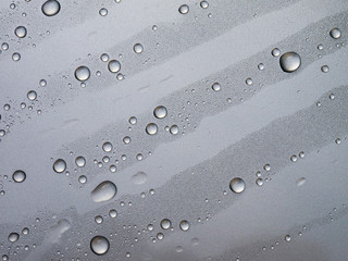 Drops on gray abstract texture