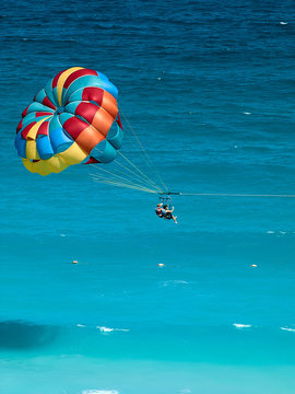 parasailing on the beach
