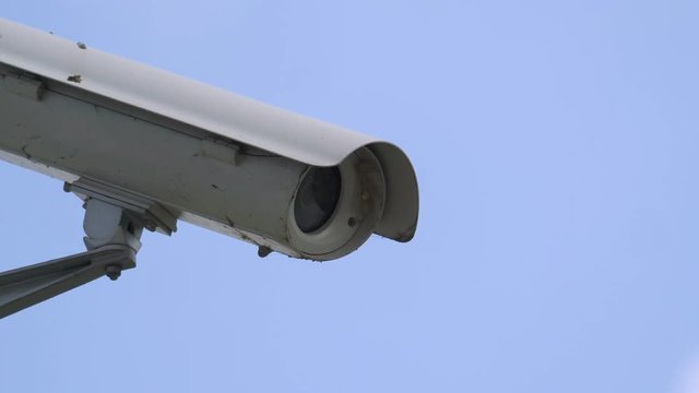Security camera in 4k slow motion 60fps