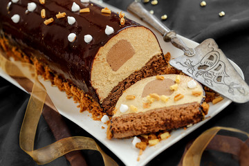 bûche de noël chocolat praline speculoos 1