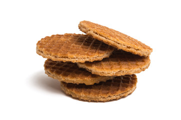 Dutch waffles isolated