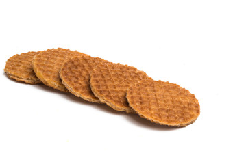 Dutch waffles isolated