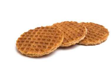 Dutch waffles isolated