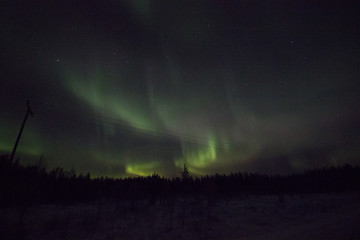 Aurora borealis in Finland