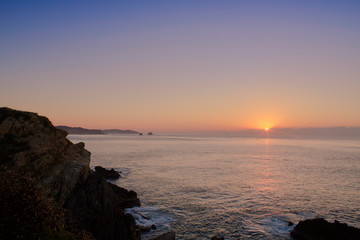 beautiful panoramic view, beach, comet point Oaxaca Mexico