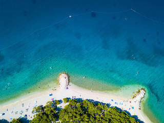 Luftaufnahme Strand, Adria, Dalmatien, Kroatien
