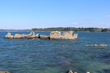 Fototapeta premium Sea and rocks Loquirec (France)