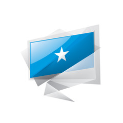 Somalia flag, vector illustration on a white background