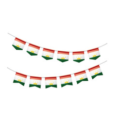 Fototapeta na wymiar Tajikistan flag, vector illustration on a white background