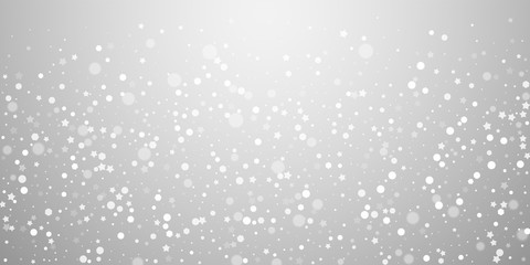 Magic stars random Christmas background. Subtle fl