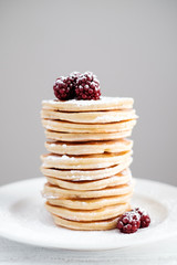 Pancakes with blackberry