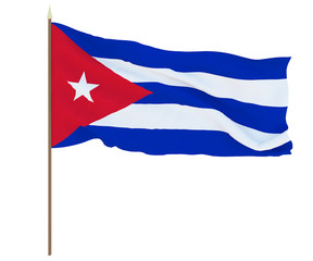 1. Flag of Cuba. Background for editors and designers. National holiday