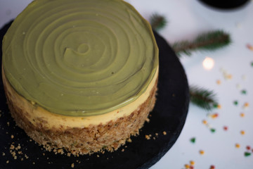 pistachios cheesecake 