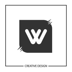 Initial Letter W Logo Template Vector Design