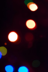 Colorful lights bokeh background, Chrismas