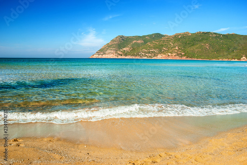 Spiaggia Di Porto Ferro Alghero Sardegna Italia Stock