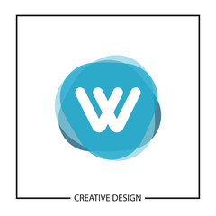 Obraz premium Initial Letter W Logo Template Vector Design